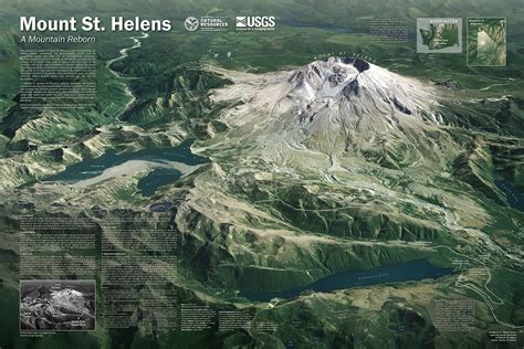 Mount Saint Helens on a Map
